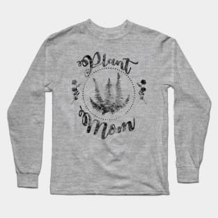 Plant Mom - Textured Long Sleeve T-Shirt